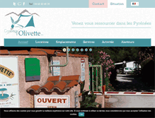 Tablet Screenshot of camping-olivette.fr